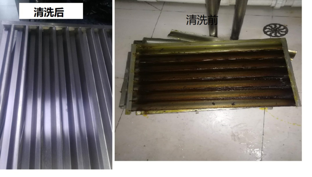 北京市丰台区育英幼儿园厨房烟道清洗效果图